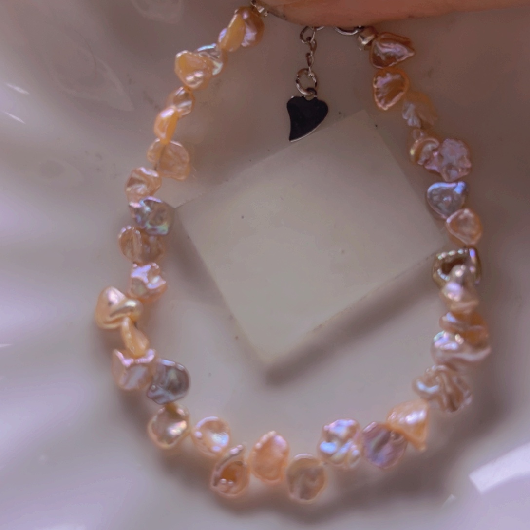 淡水珍珠手绳合金