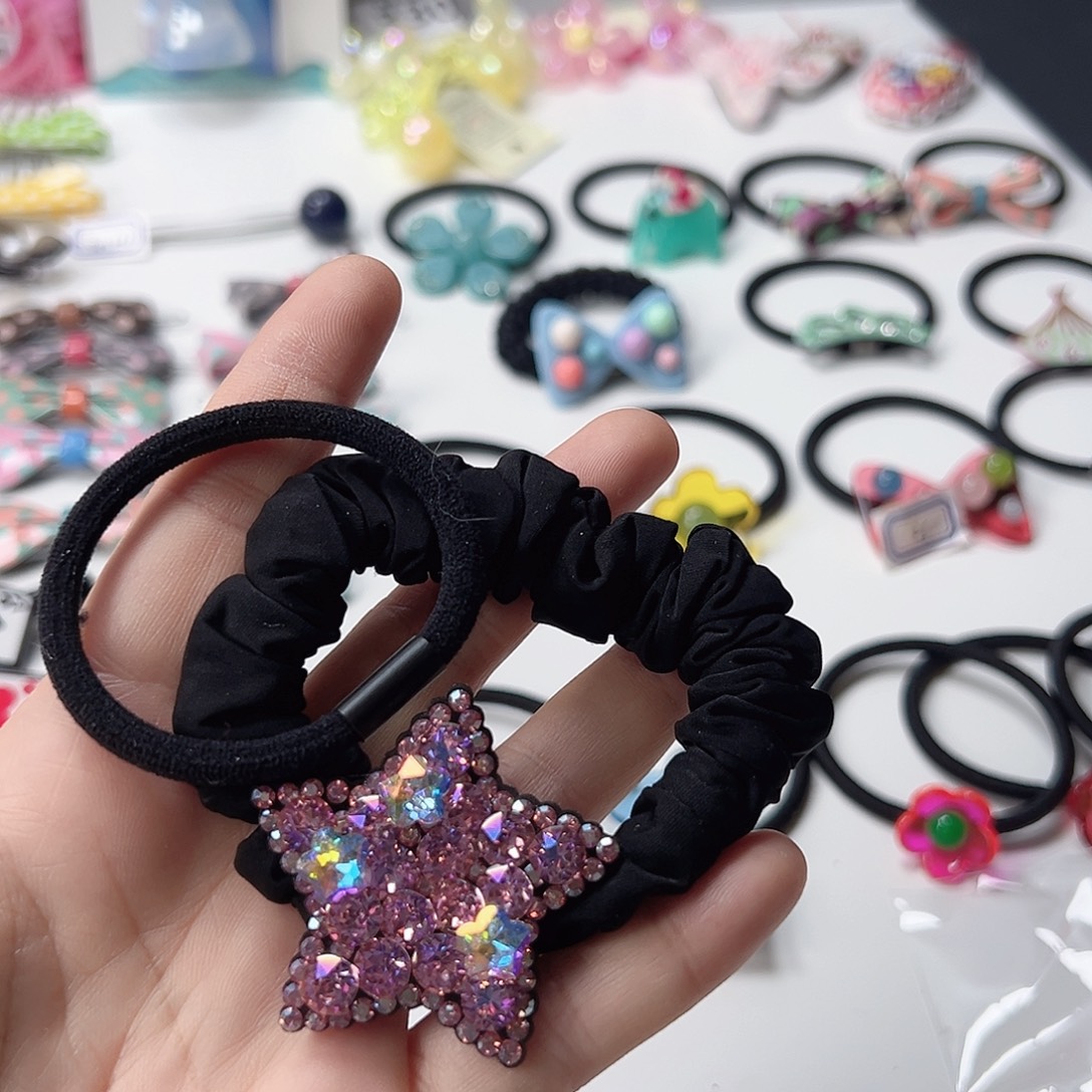 星星发圈韩国儿童粉