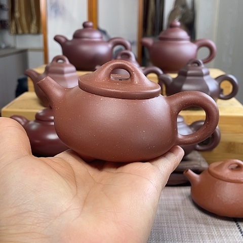 用***9茶壶紫砂150cc石瓢