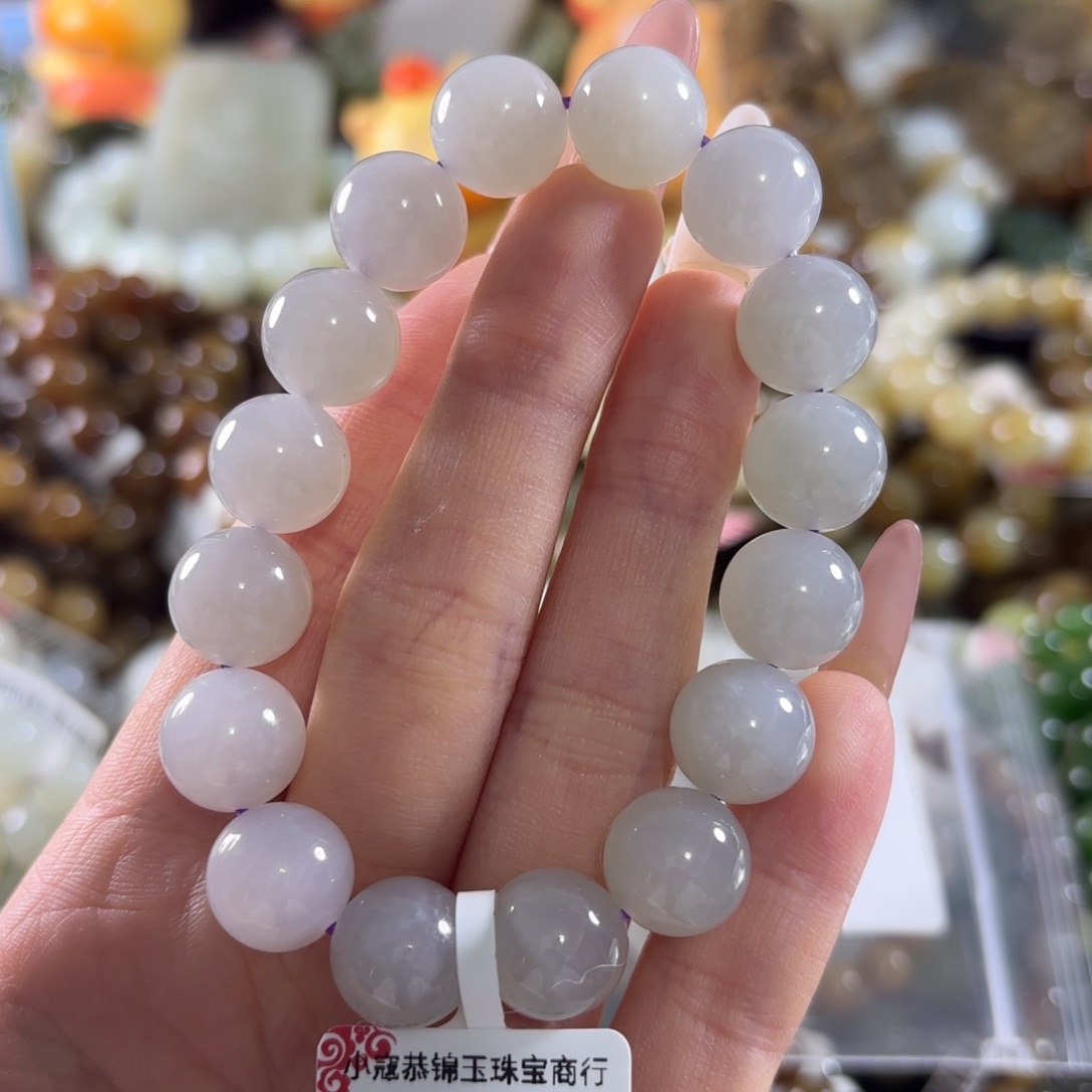 和田玉未镶嵌手链174