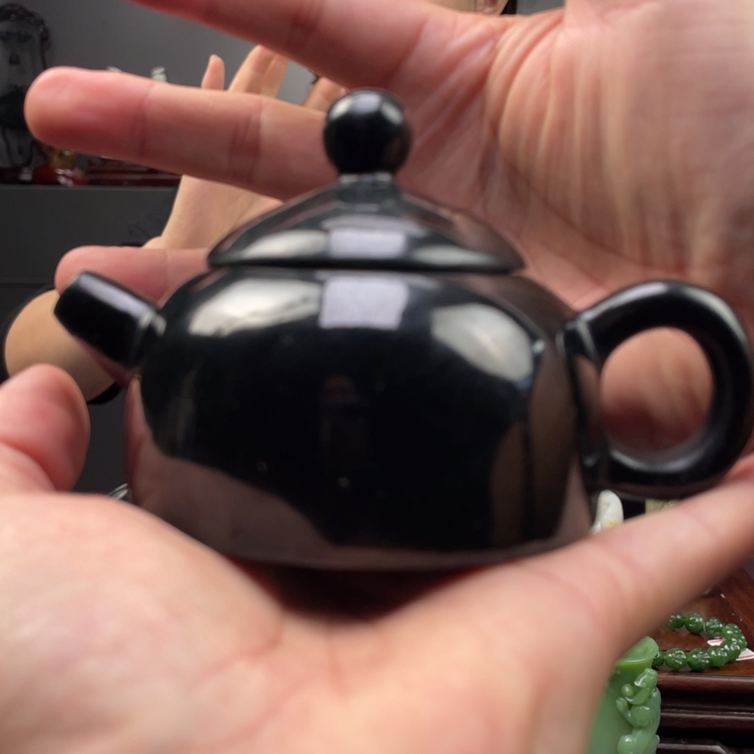 未镶嵌和田玉摆件和田玉茶壶未镶嵌