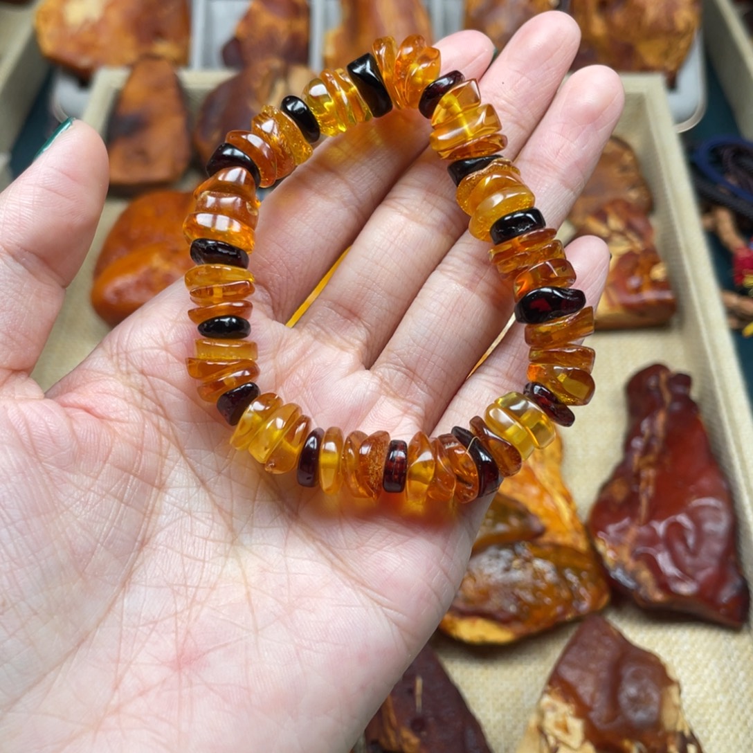 琥珀未镶嵌珠宝奇石
