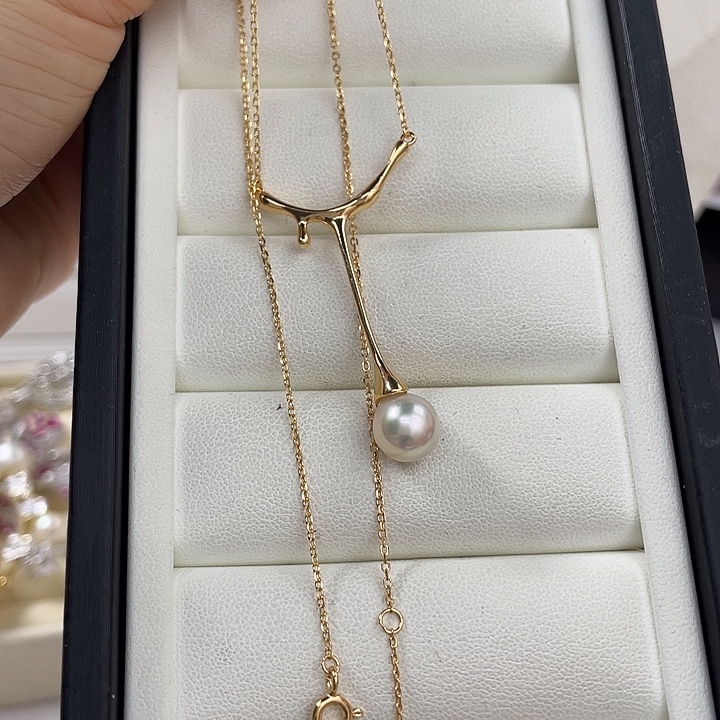 颈饰海水珍珠银S925镶嵌