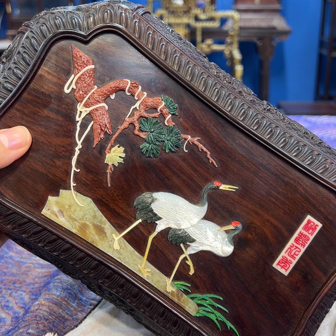 【闪购商品】红酸枝木类成套家具盒子