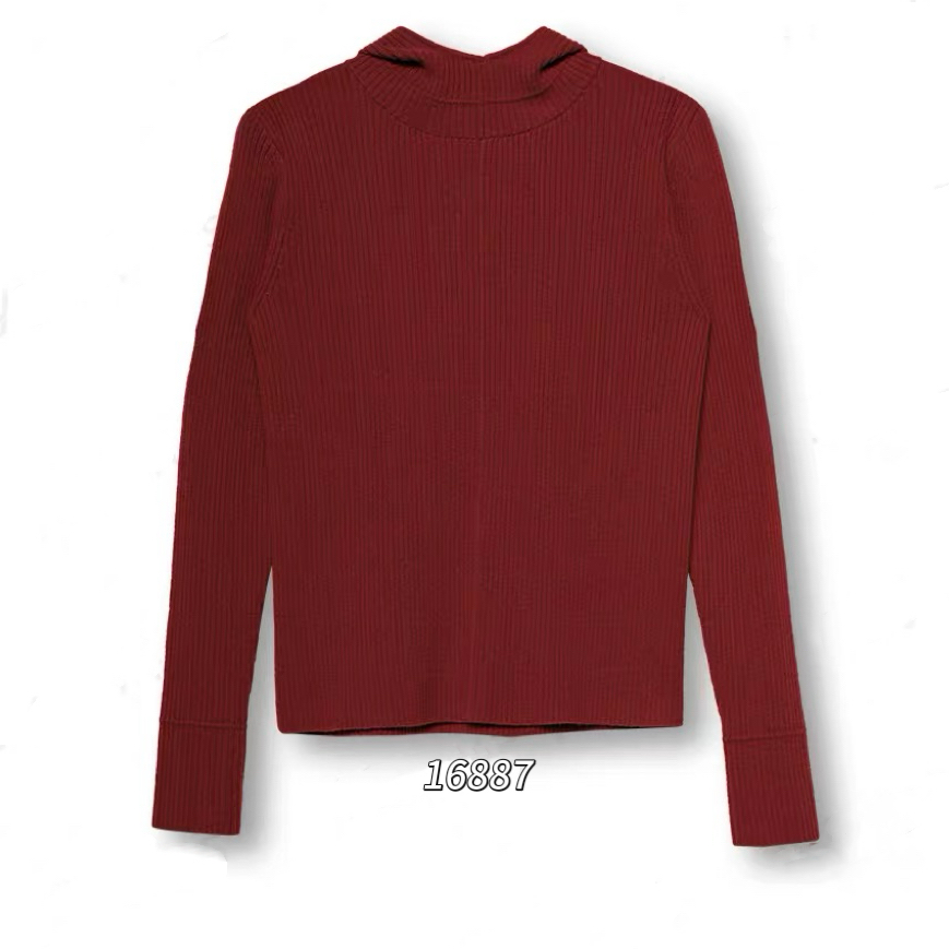 16887（部分无水洗唛，介意慎拍）WANGDAN新款净版连帽针织衫