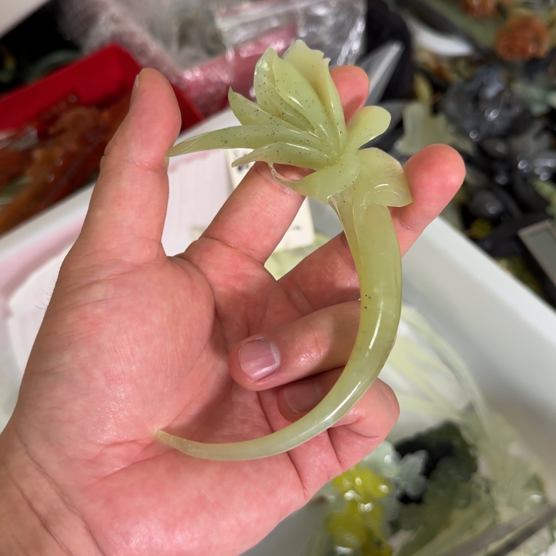 岫玉发饰未镶嵌明君玉簪贼拉好看