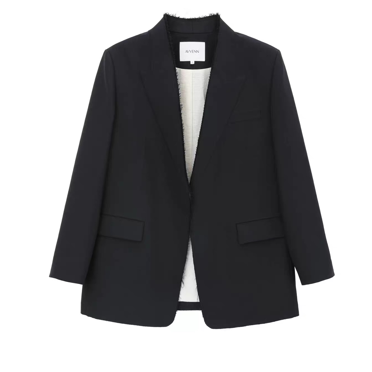 AVVENN 25AW 撞色缝线高支澳羊毛西装 
