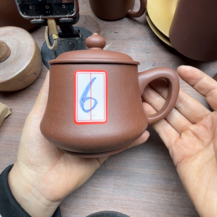 紫砂茶壶传**士石瓢盖杯