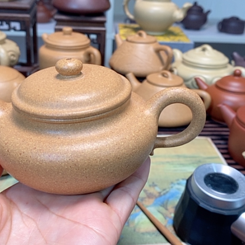 【闪购商品】紫砂茶壶黄金段半手工