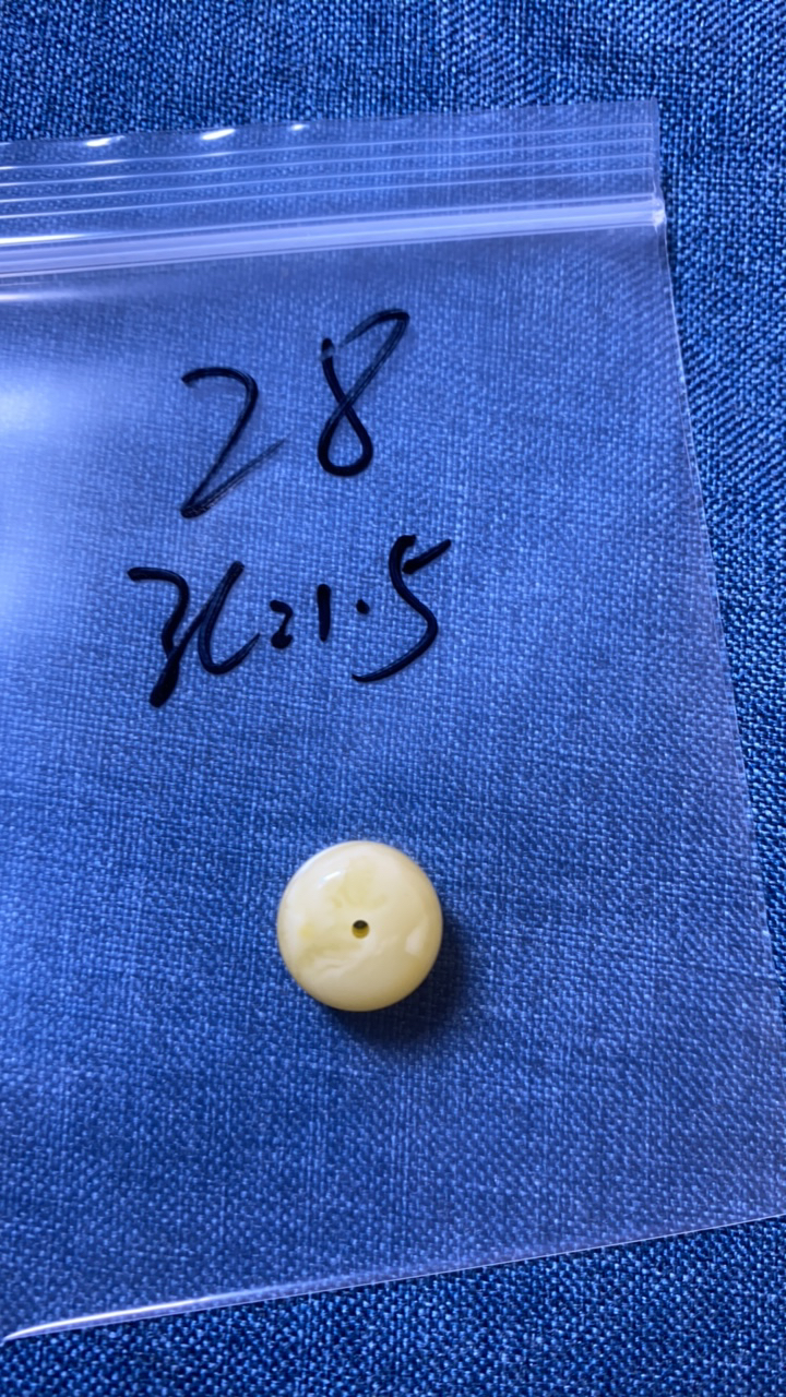天然蜜蜡白花13.9老型