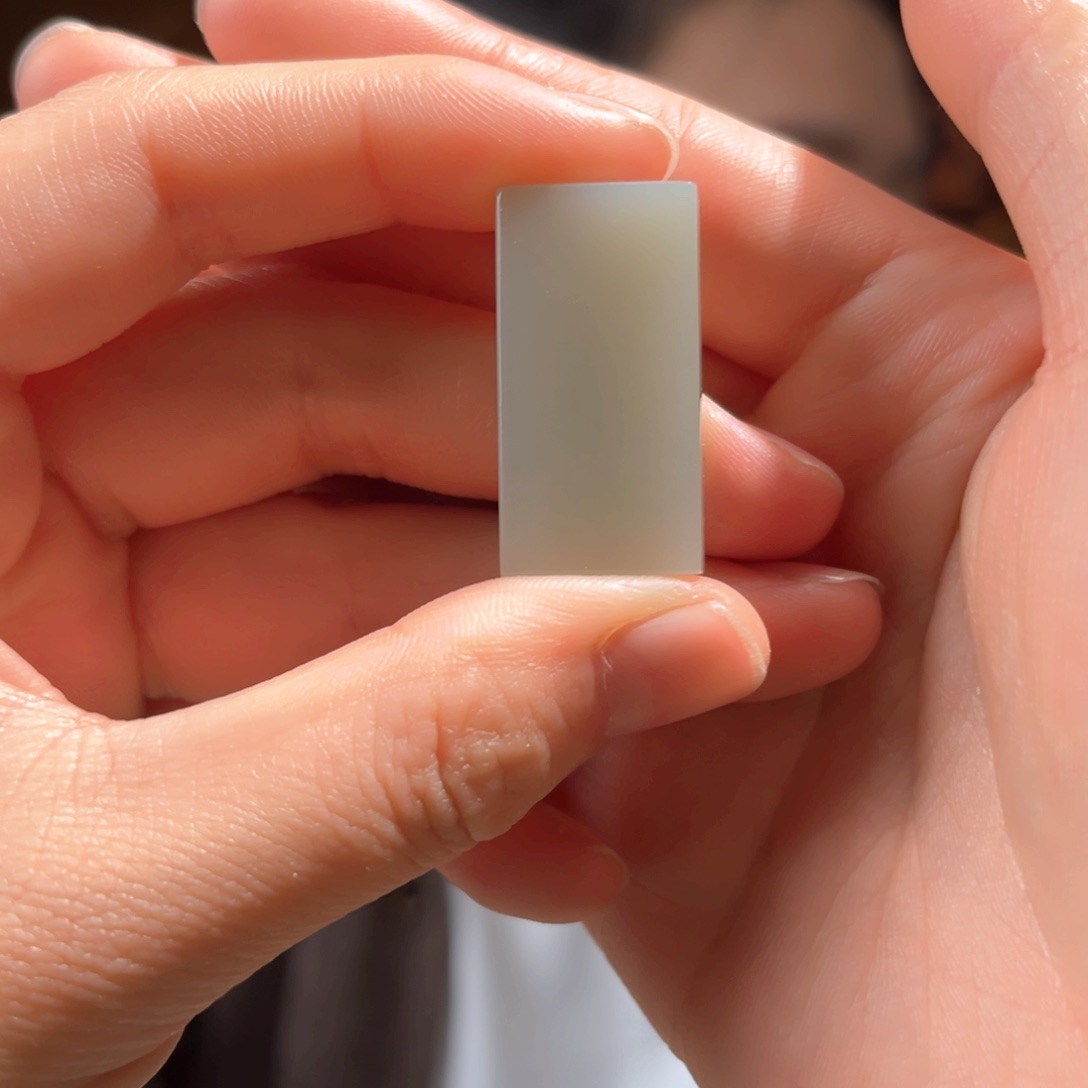 吊坠(不含链)银S925镶嵌和田玉新疆料方牌150