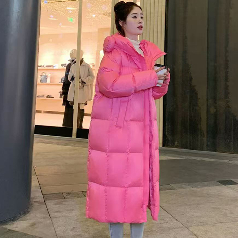 冬季羽绒服女款爆款时尚正品女宽松加厚冬款百搭保暖白鸭绒