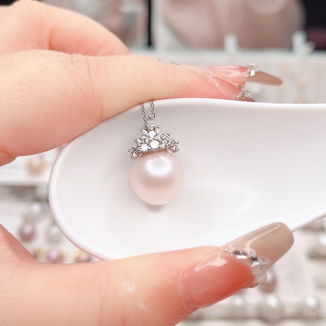 合金淡水珍珠吊坠(赠链)