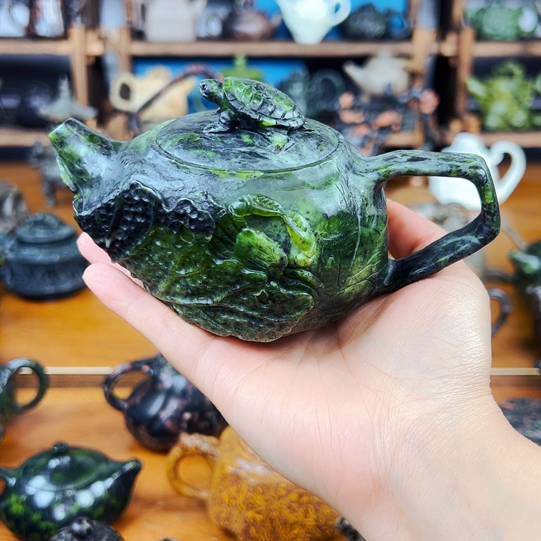 福利茶空间天然石料藏玉新***连