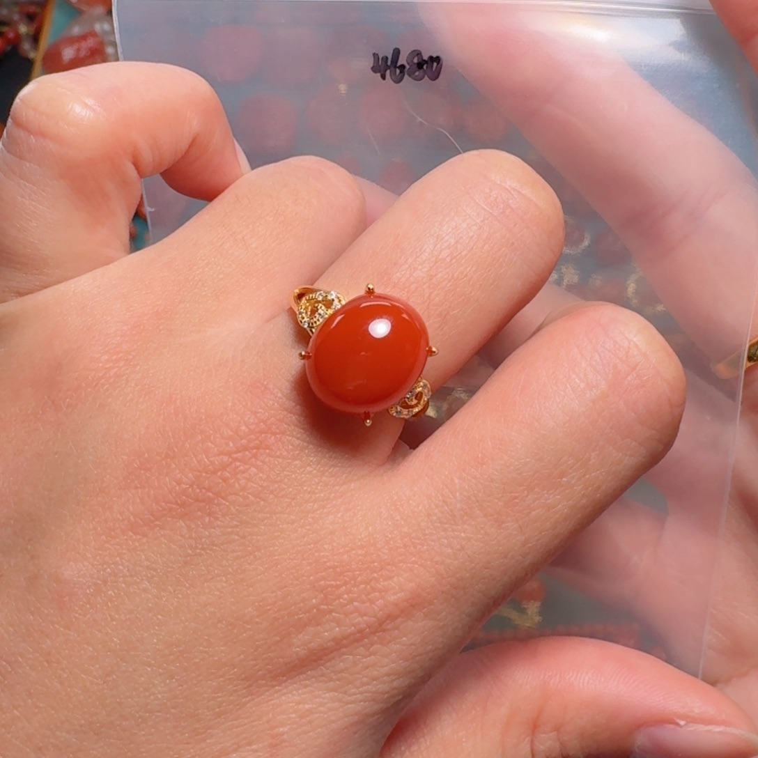 南红玛瑙南红银S925镶嵌