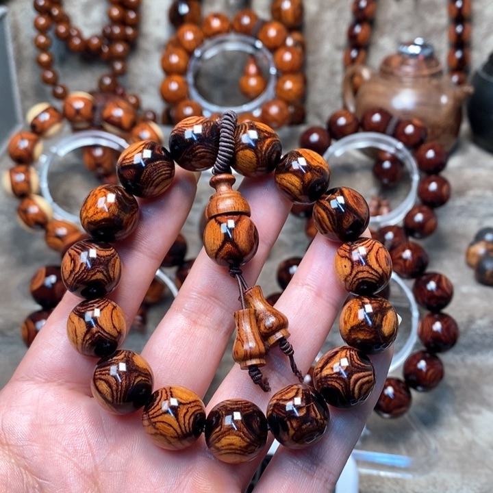 黄花梨/降香黄檀沙**驼紫油梨成品加工手串