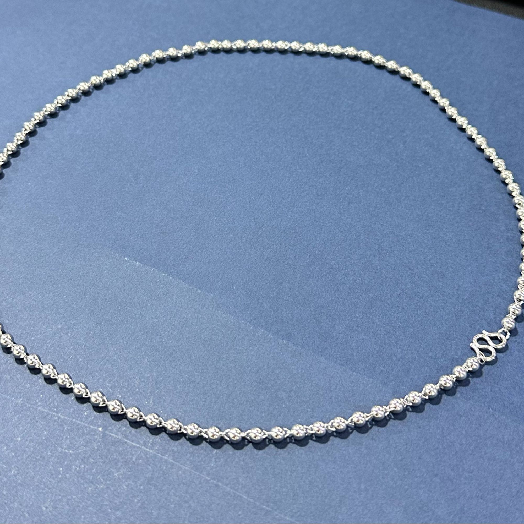 【中国珠宝】PT950项链大光珠项链铂金时尚项链18