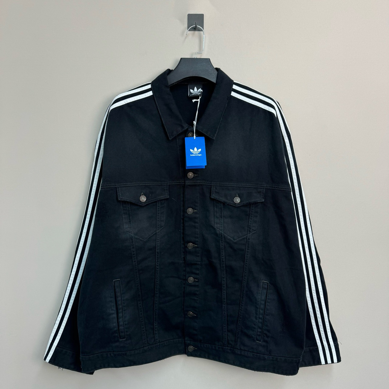 全新未使用 Balenciaga/巴黎世家 adidas牛仔夹克/4码/全新原吊牌