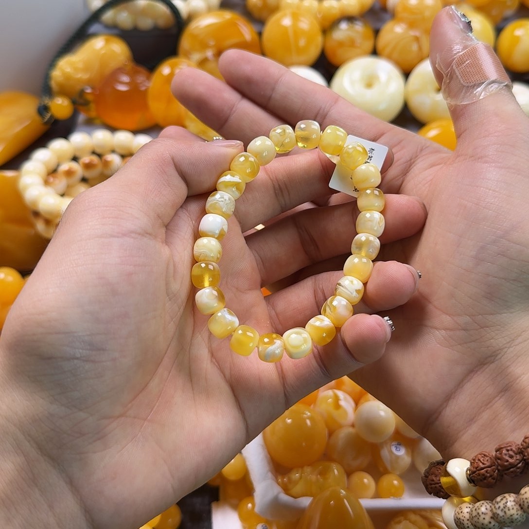 蜜蜡珠宝奇石未镶嵌9mm