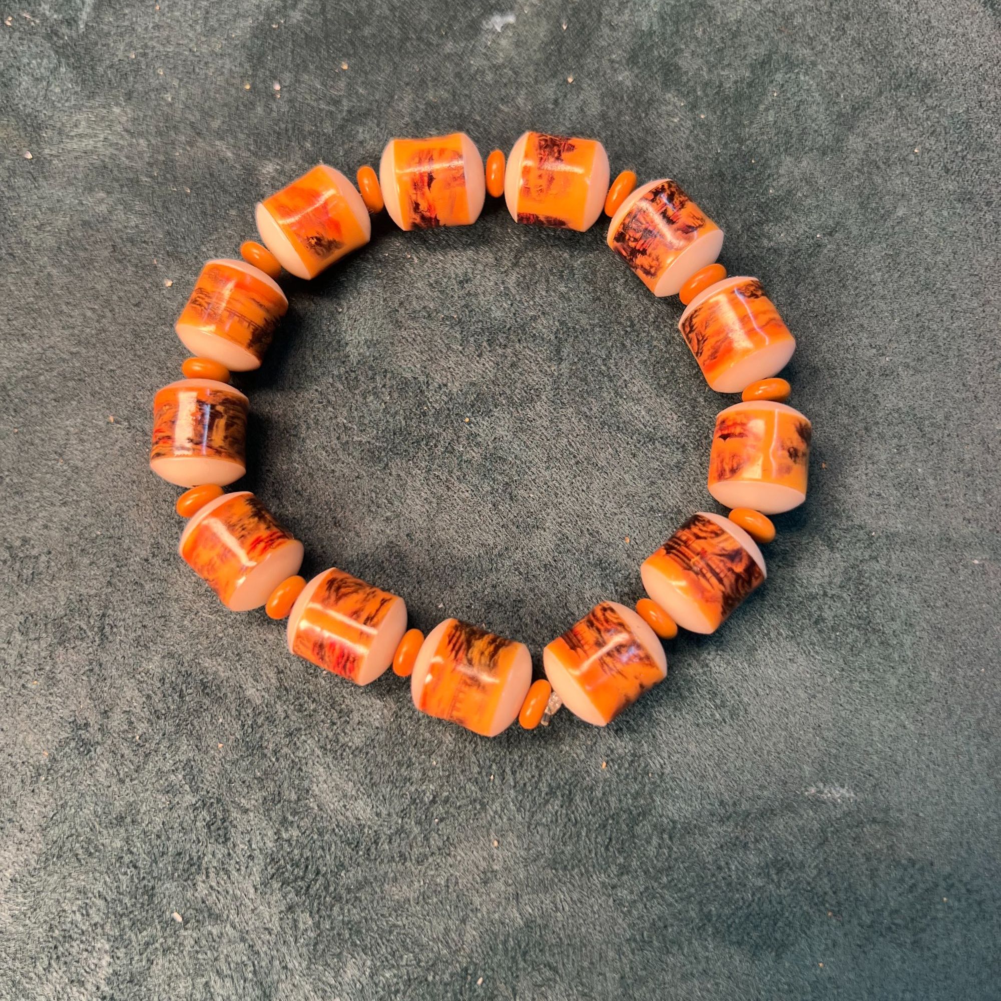 封釉山水滚珠手串