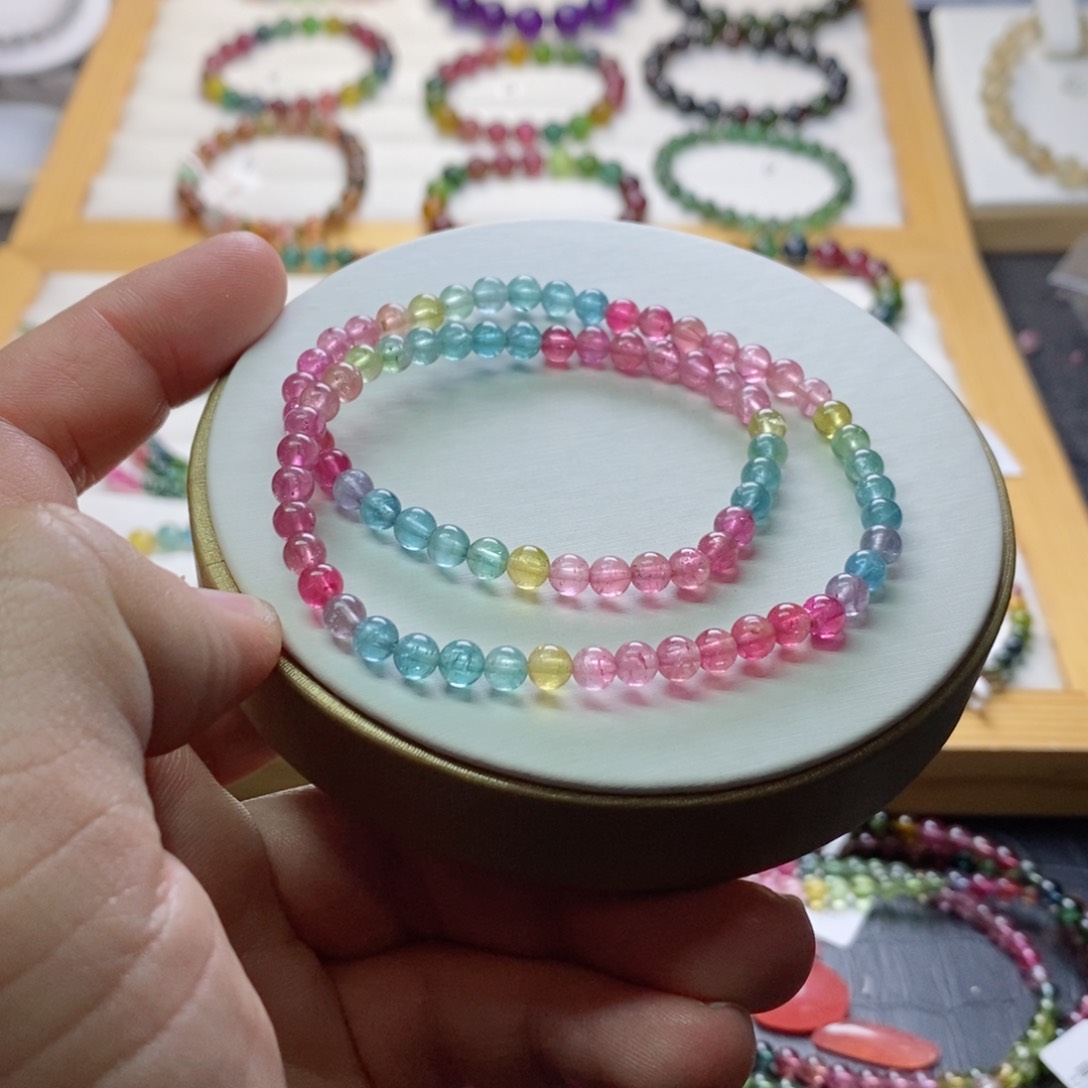 碧玺碧玺手链未镶嵌