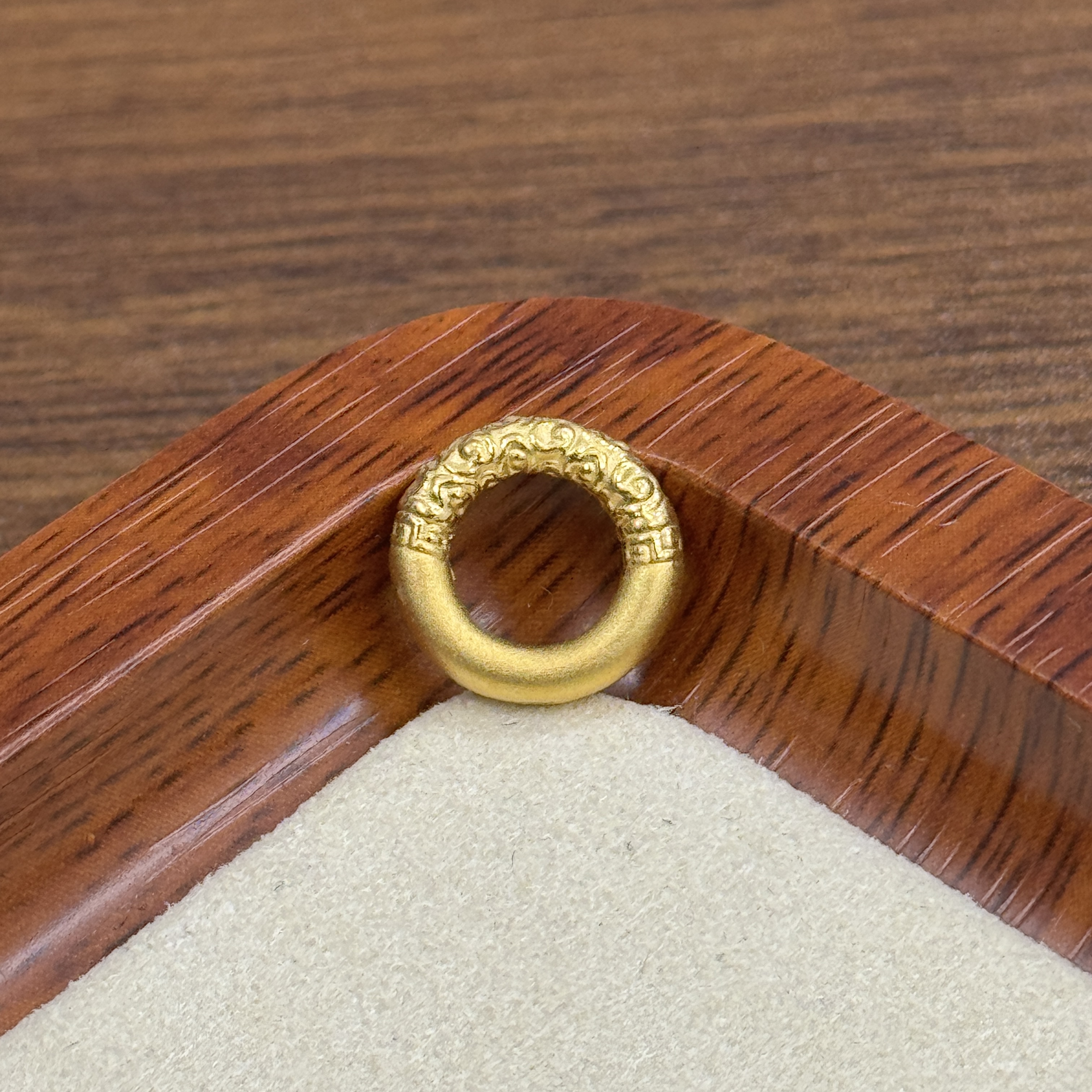 顺鑫黄金足金999卡12祥云平安扣首饰配件DP2331-0760