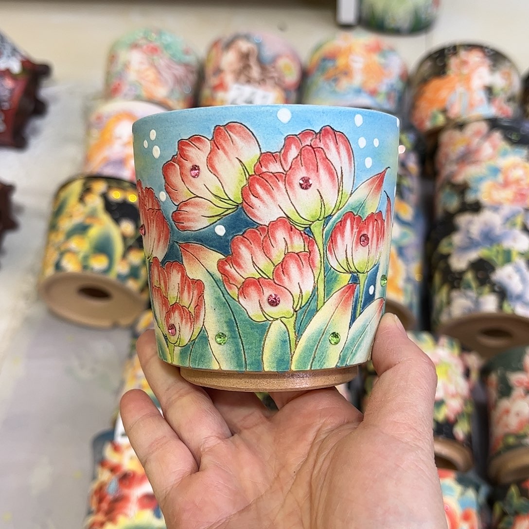 景德镇陶瓷花盆景德镇陶瓷花盆