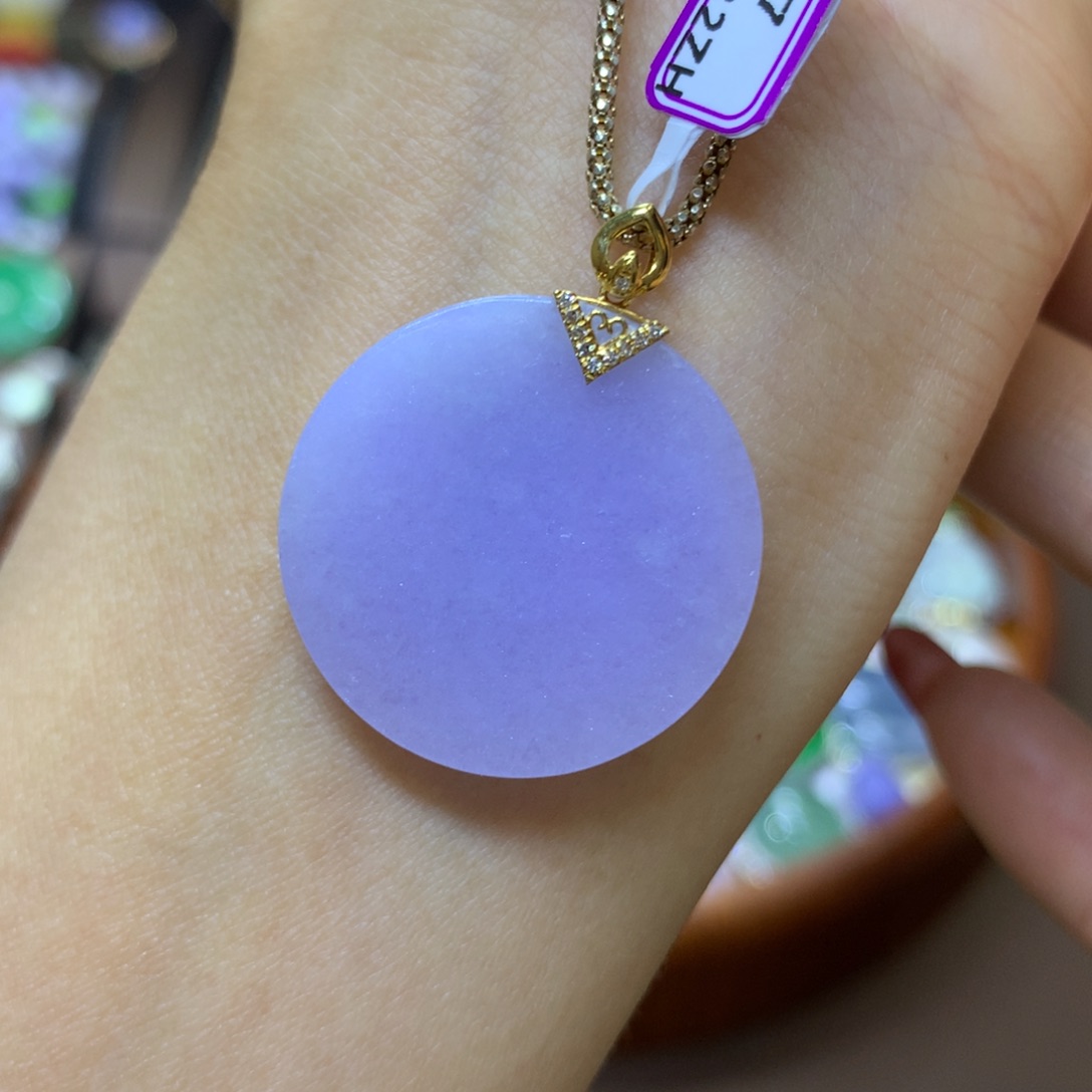 【闪购商品】翡翠颈饰18K金镶嵌翡翠