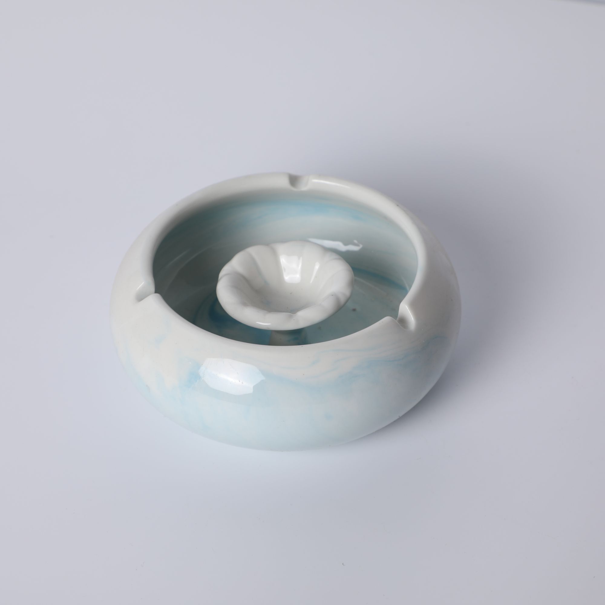 陶瓷大理石纹烟灰缸