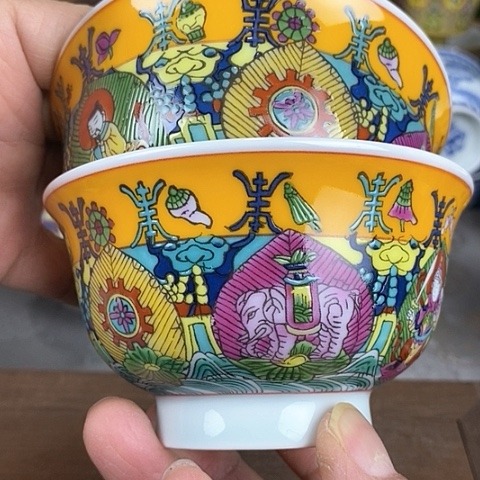 景德镇陶瓷藏式茶碗