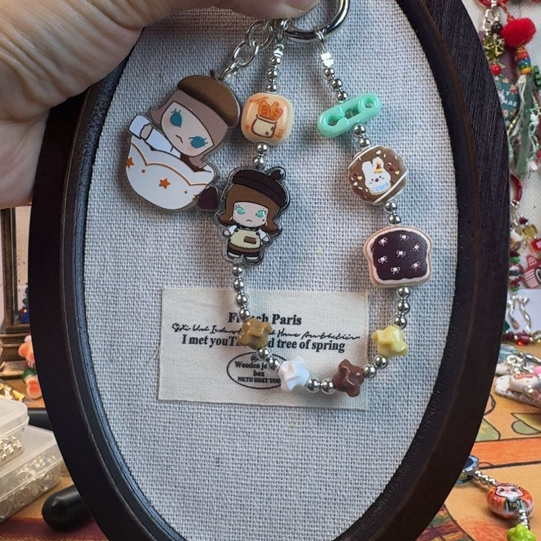 茉莉花手机链钥匙扣包挂