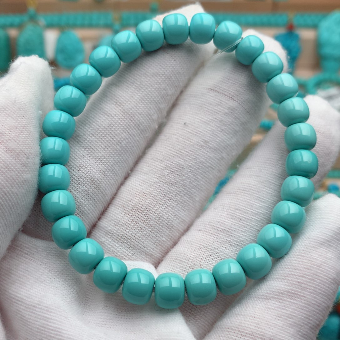 绿松石未镶嵌珠宝奇石7mm