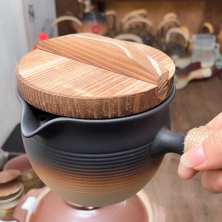 柴烧大号罐罐壶加木盖一个22333333