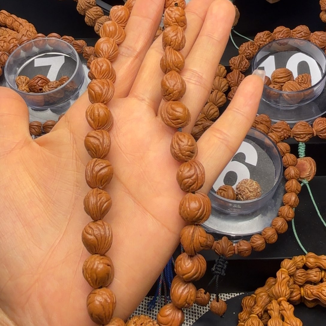 有****桃核手串野生红魔无修无龙10尺寸