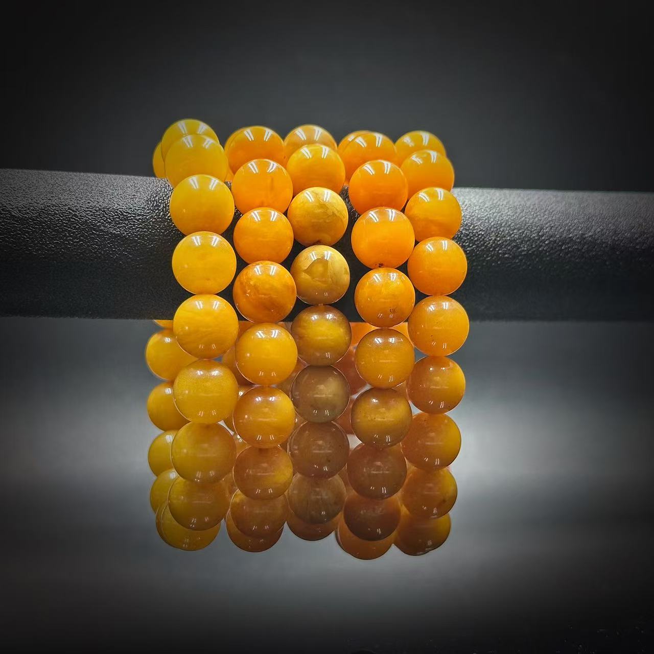 YS9231 蜜蜡圆珠手链 多样性发其一