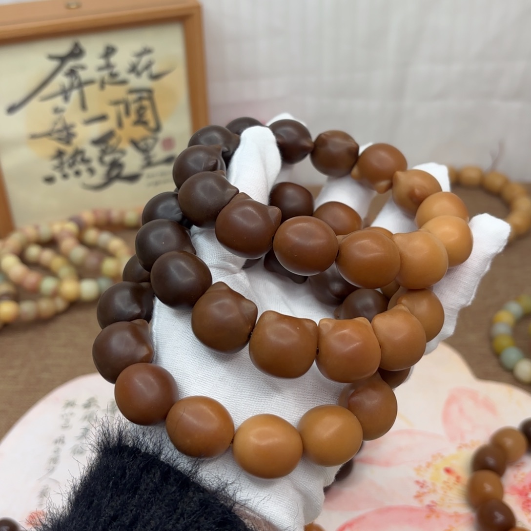 吊坠菩提根/象牙果18+干磨瑕疵落地果糖油猫头一锅681