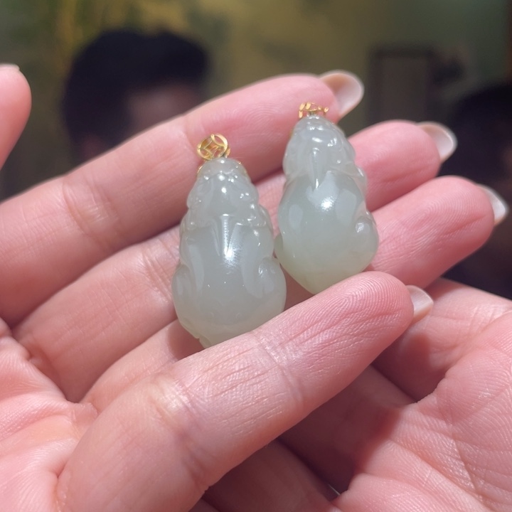 和田玉未镶嵌颈饰多样性发货，发其一