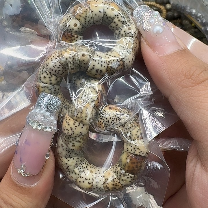 星月菩提手串90高端火烧云星月菩提猪大肠10单圈