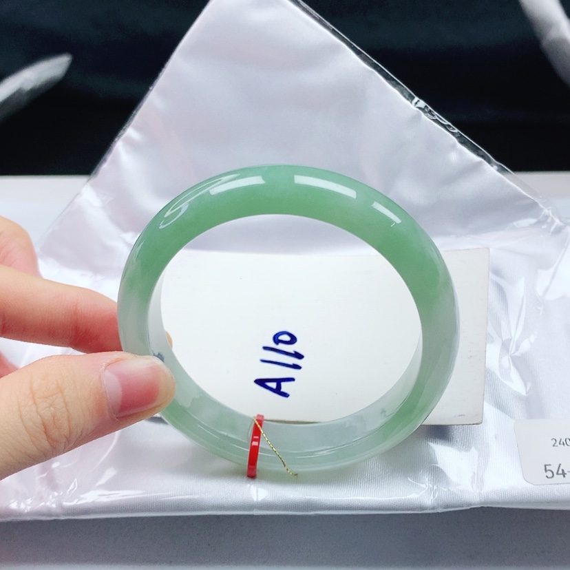【闪购商品】翡翠手镯未镶嵌天然缅甸a货手镯54