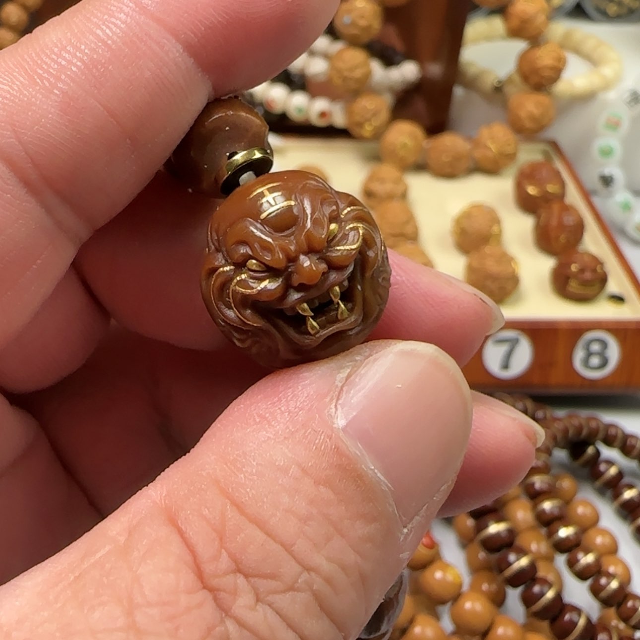 【闪购商品】猴头核桃吊坠Ｗ*…虎僧