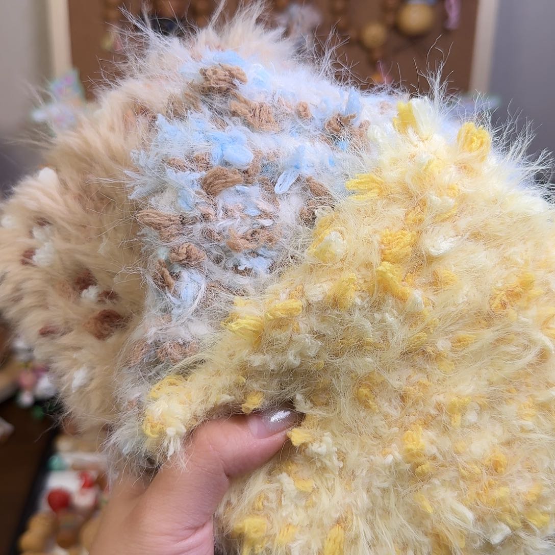 手工钩织毛绒文玩垫