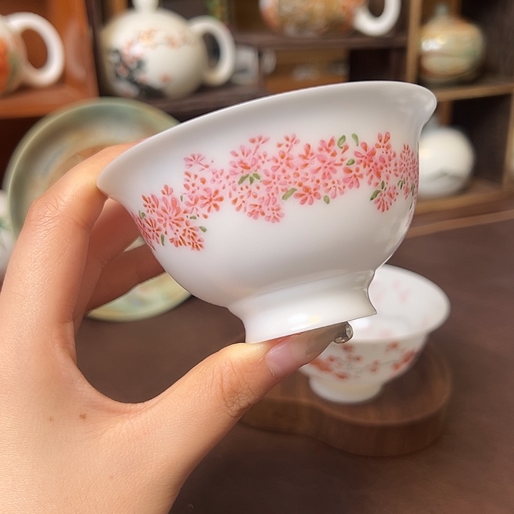 德化白瓷手绘茶具系列2