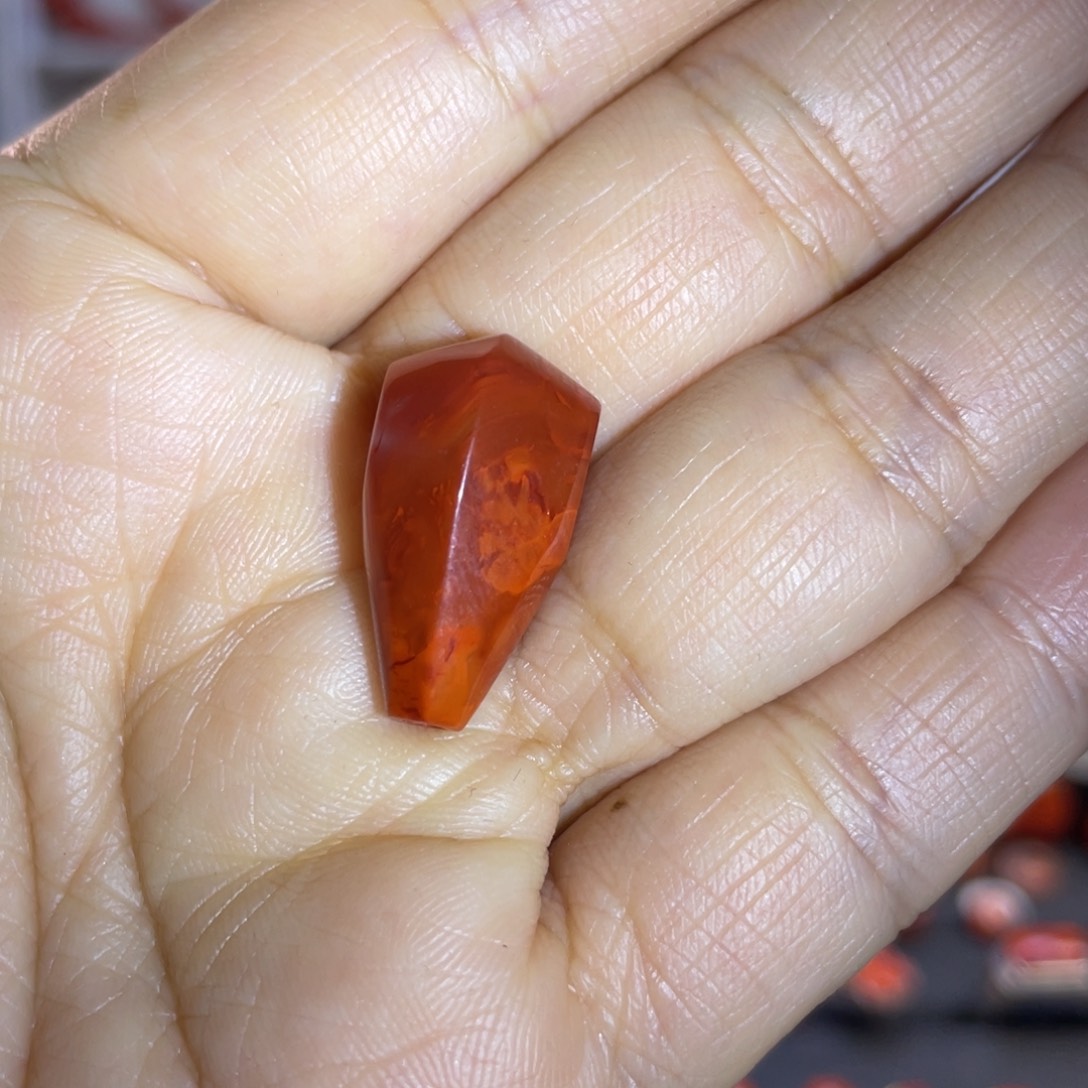 南红玛瑙珠宝奇石未镶嵌三通配饰