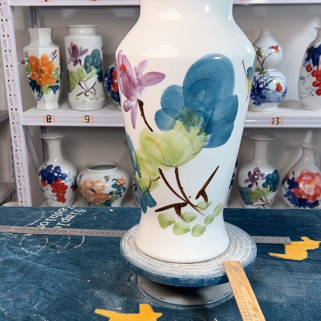 摆件景德镇陶瓷大鱼鸟