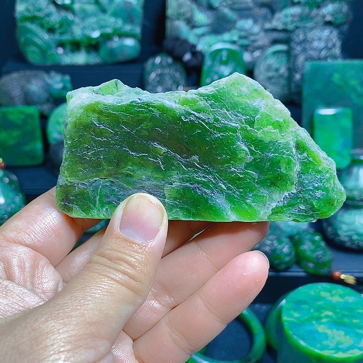 和田玉（碧玉）未镶嵌珠宝半成品