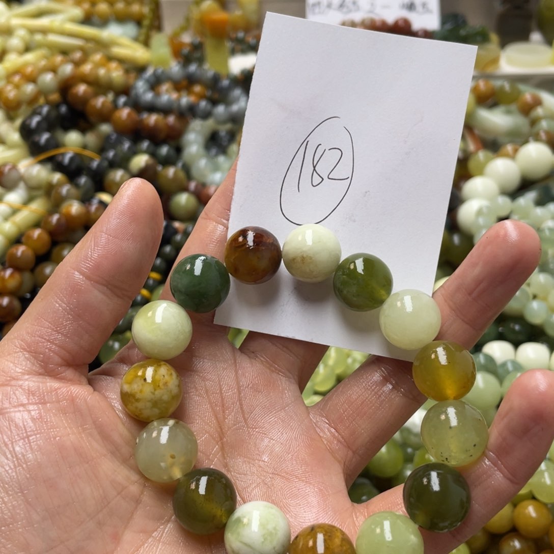 蛇纹石玉手链未镶嵌