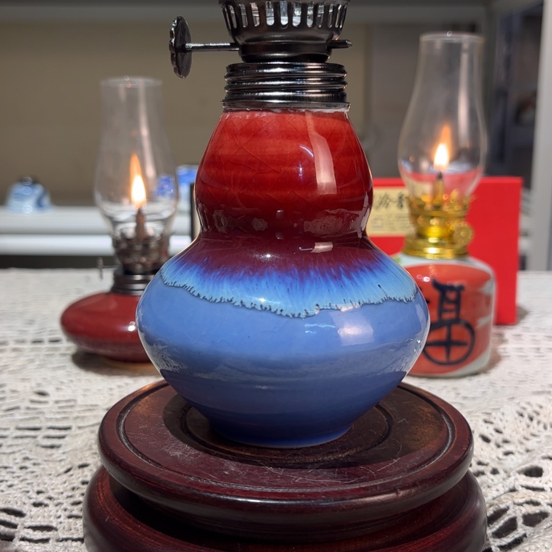 摆件景德镇陶瓷香薰灯