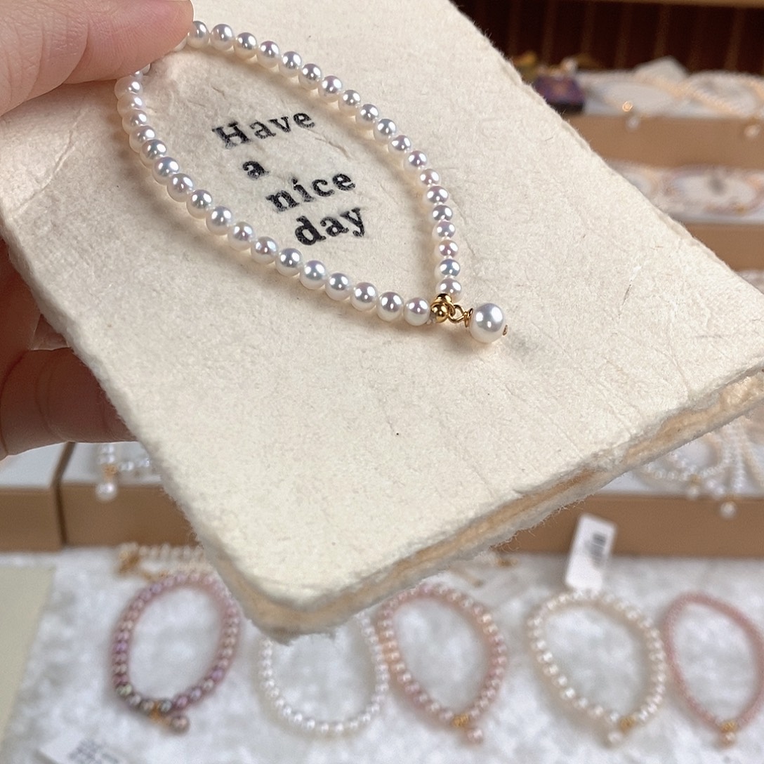 淡水珍珠手绳银S925镶嵌