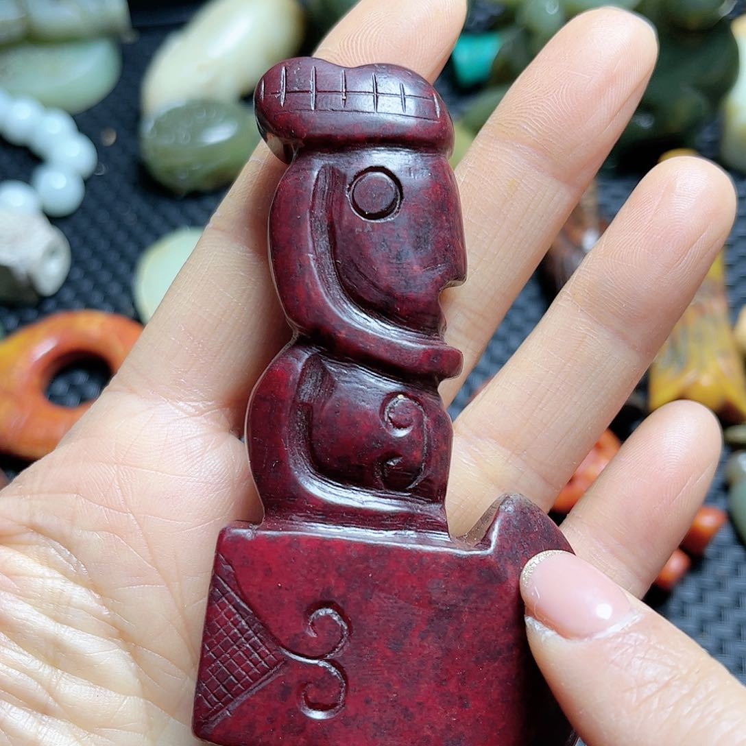 白玉菩提吊坠摆件