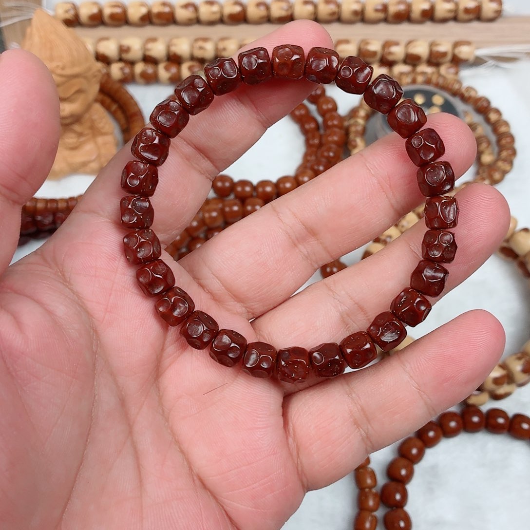 紫金鼠手串红皮无相，毕业货